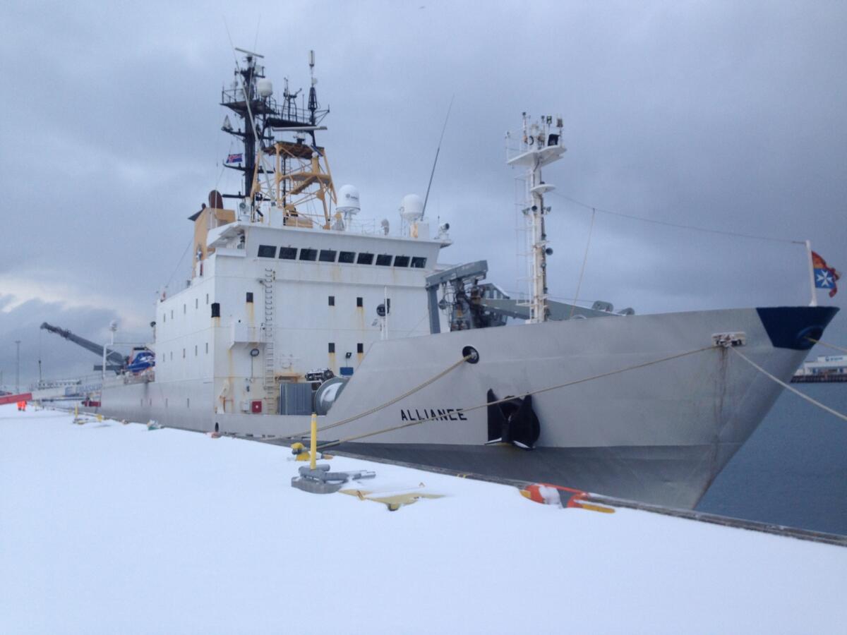 Nave Alliance dirige per il Circolo Polare - foto: Marina MIlitare