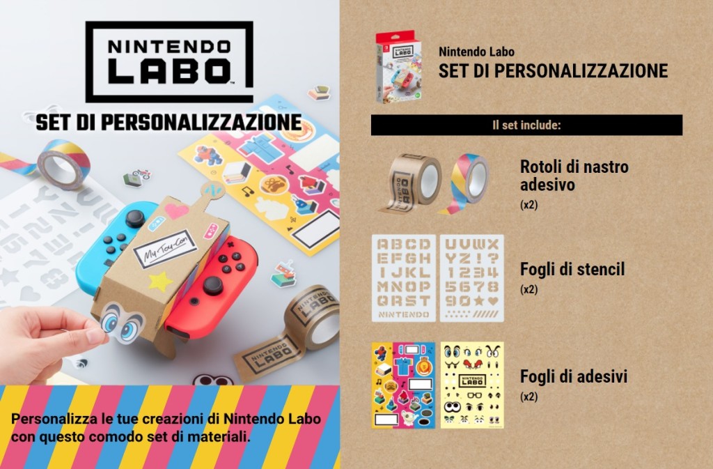 Set di personalizzazione. Credits: Nintendo
