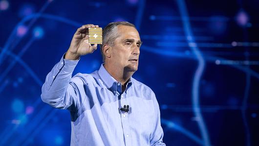 Brian Krzanich, CEO di Intel, che ha rilasciato pochi giorni fa una comunicazione ufficiale. Credits: CNBC.com