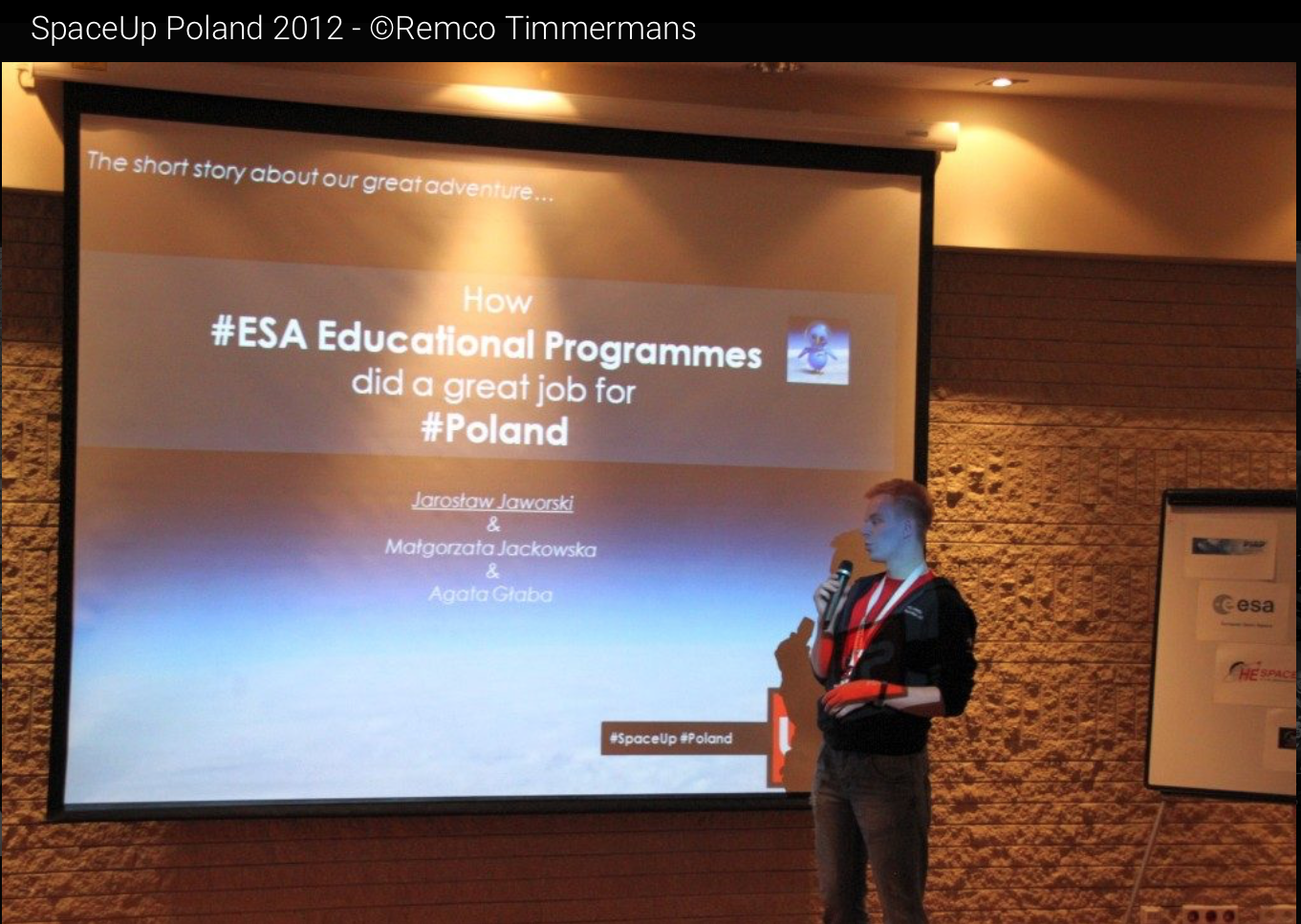 Una presentazione a SpaceUp Poland. Credits: www.spaceuppisa.com