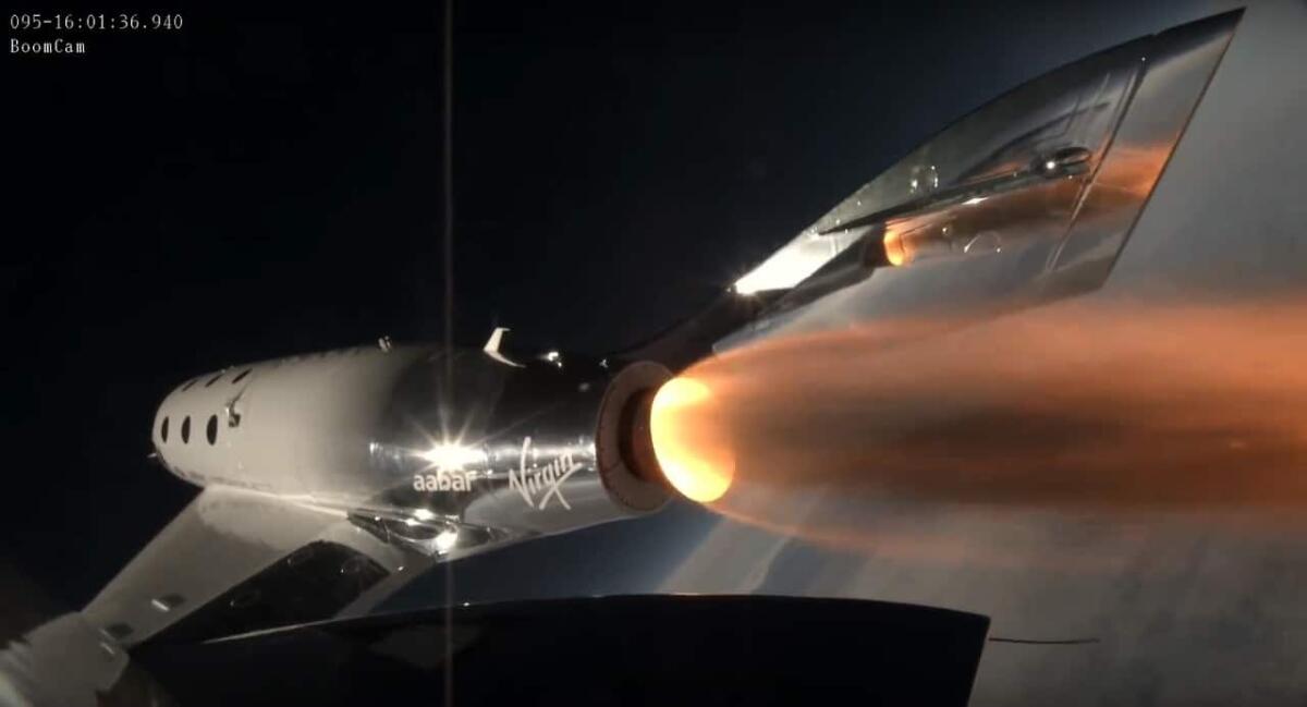 Virgin Galactic, successo per il flight-test della VSS Unity [VIDEO] - VSS Unity, crediti: Virgin Galactic