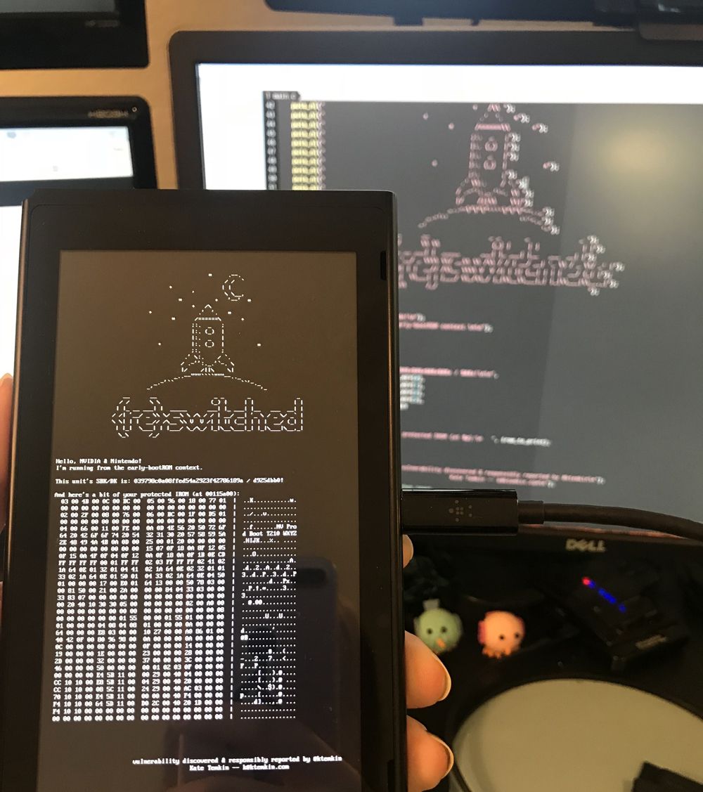 L'accesso al bootROM della Switch. Credits: dday.it
