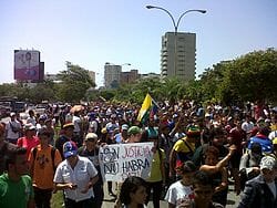 Manifestazione contro il Governo Maduro