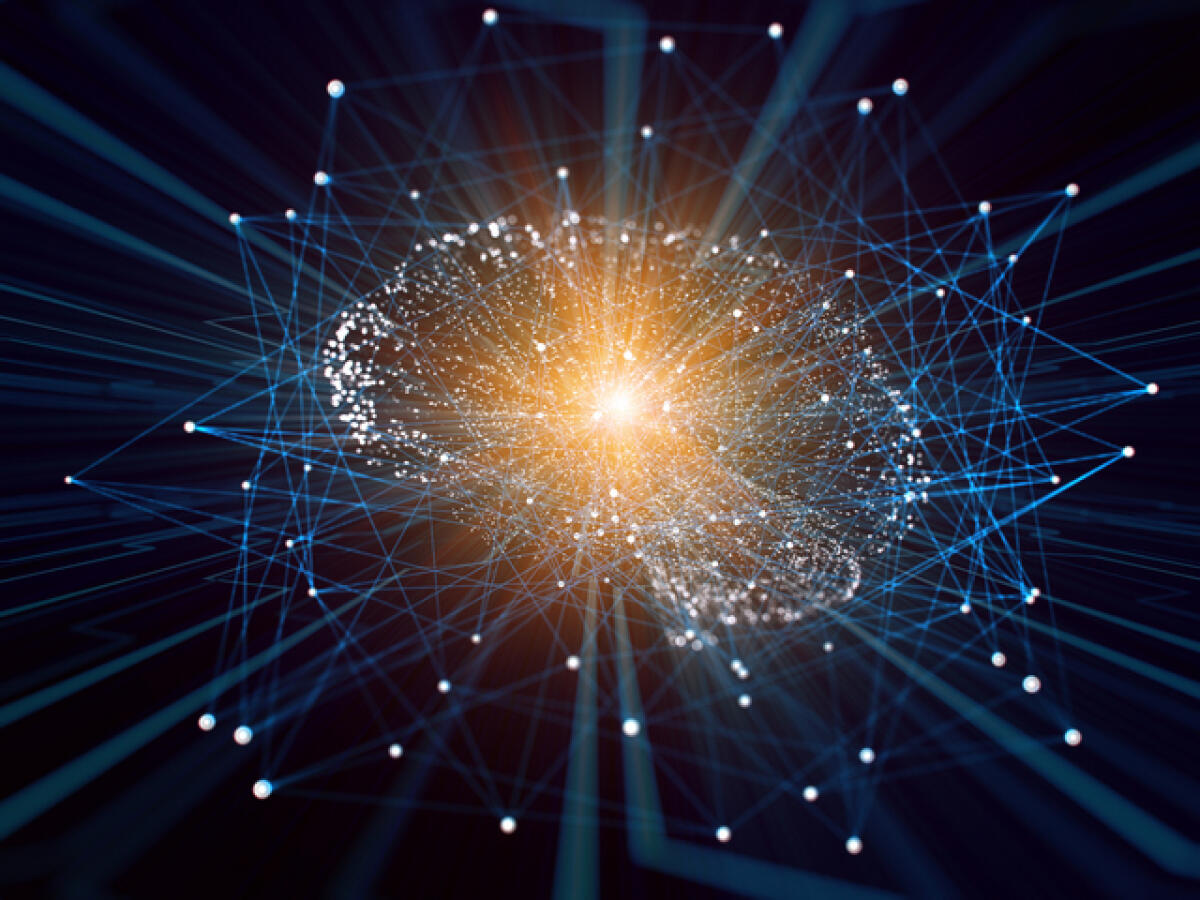 Materia oscura, lenti gravitazionali e un "astronomo artificiale" - Artificial Intelligence digital concept. Credits: www.siliconwadi.it