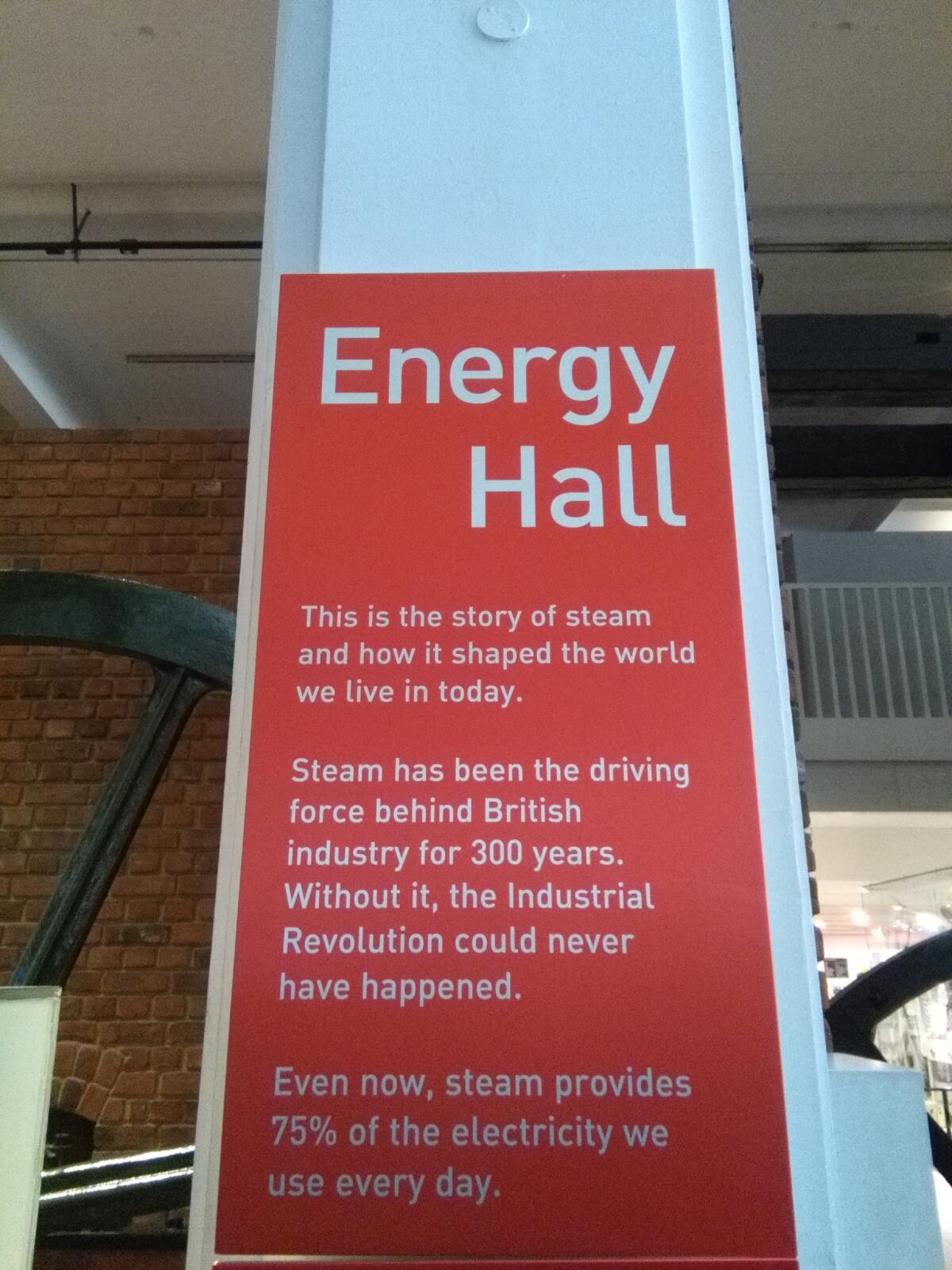 L'Energy Hall del Science Museum di Londra - 