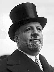 Il primo ministro fascista delle Finanze, Giuseppe Volpi