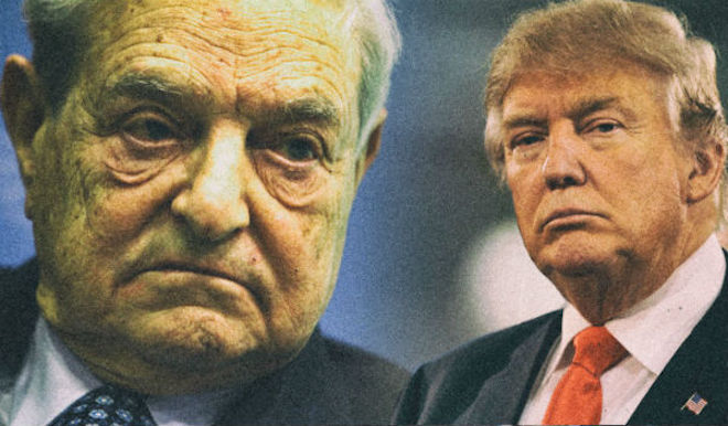 Soros e il suo storico rivale, Donald Trump