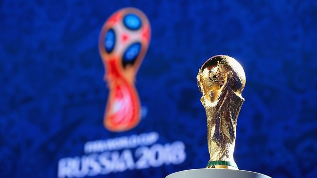 Coppa del Mondo FIFA durante la presentazione del Mondiale Russia 2018.