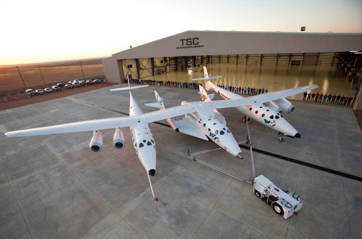 Virgin Galactic sceglie l'Italia: firmato accordo con ASI e SITAEL - Veicolo spaziale della Virgin Galacti. Credits: www.virgingalactic.com