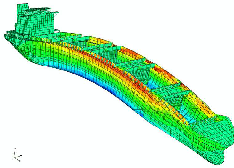 Modellazione al computer di una nave bulk per verificare lo stato tensionalePH: corso di costruzioni navali 3 del Prof. Ing. D. Boote, Ingegneria Navale dell'Università di Genova