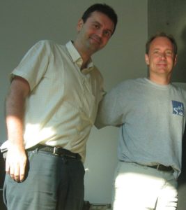 Massimo Marchiori (a sinistra) e Tim Berners-Lee. Credits: www.dsi.unive.it