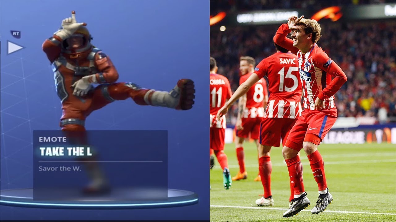 Griezmann e il balletto di Fortnite
