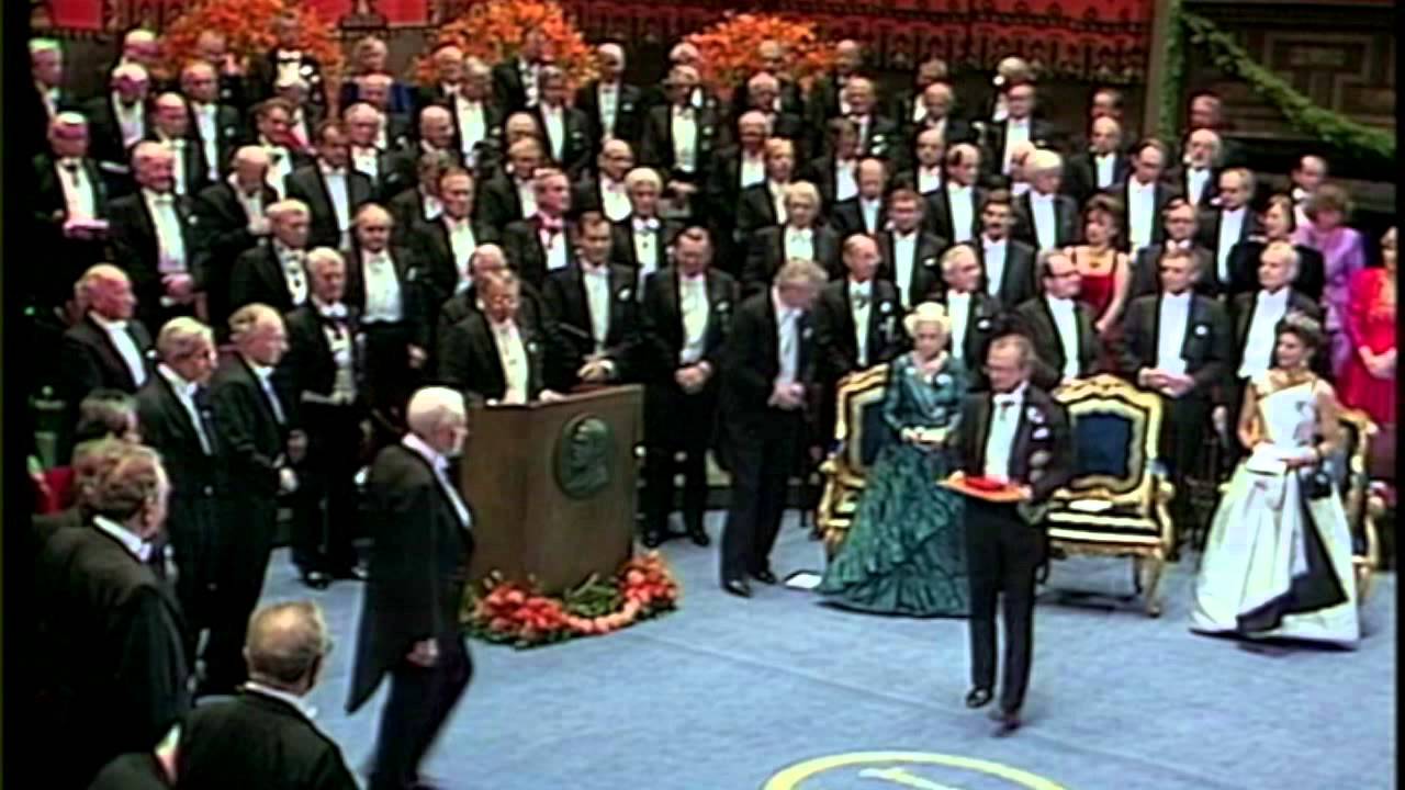 John Nash alla consegna del suo premio Nobel