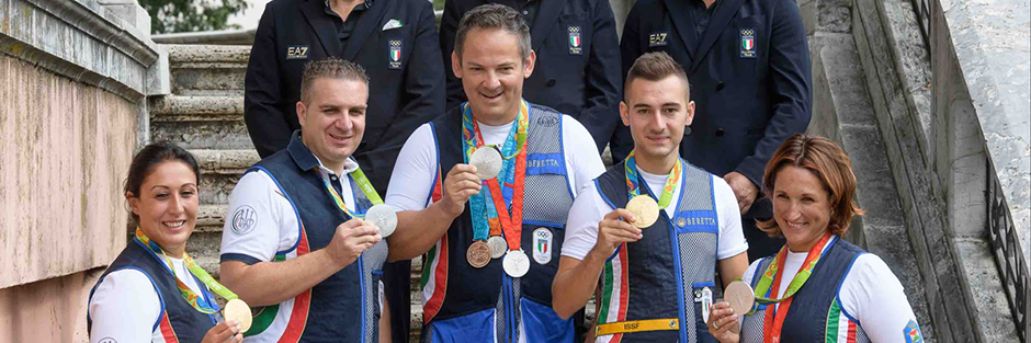 Atleti Beretta vincitori a Rio 2016.
