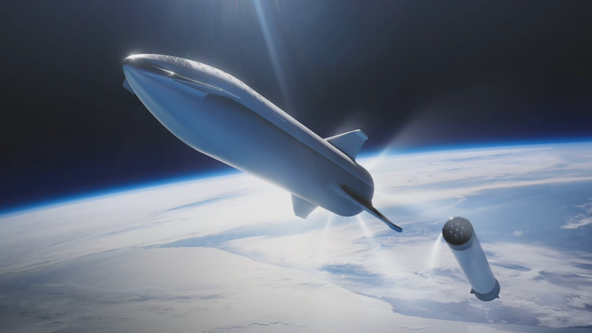 BFS e alette anteriori. Credits: SpaceX