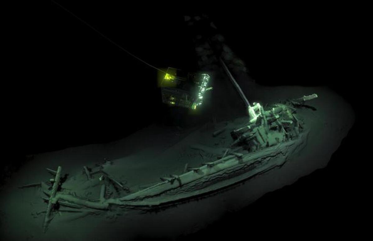 Mar Nero: ritrovata la nave di Ulisse - La nave sul fondo del Mar Nero, PH: http://www.ansa.it