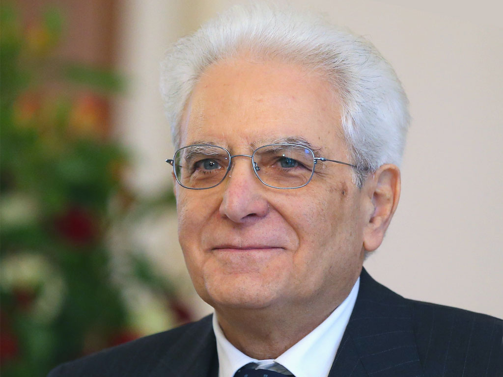 Il Presidente della Repubblica Sergio Mattarella