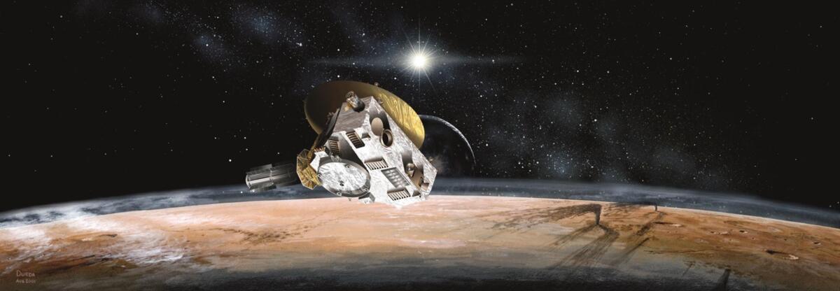 Un capodanno a 6,4 miliardi di km dalla Terra per New Horizons - Immagine di Plutone ulteriormente perfezionata da mesi di dati di New Horizons. Credits: phys.org