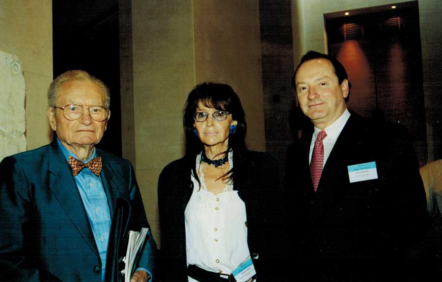 Paul Samuelson, Hélyette Geman e Robert Merton al Collège de France
