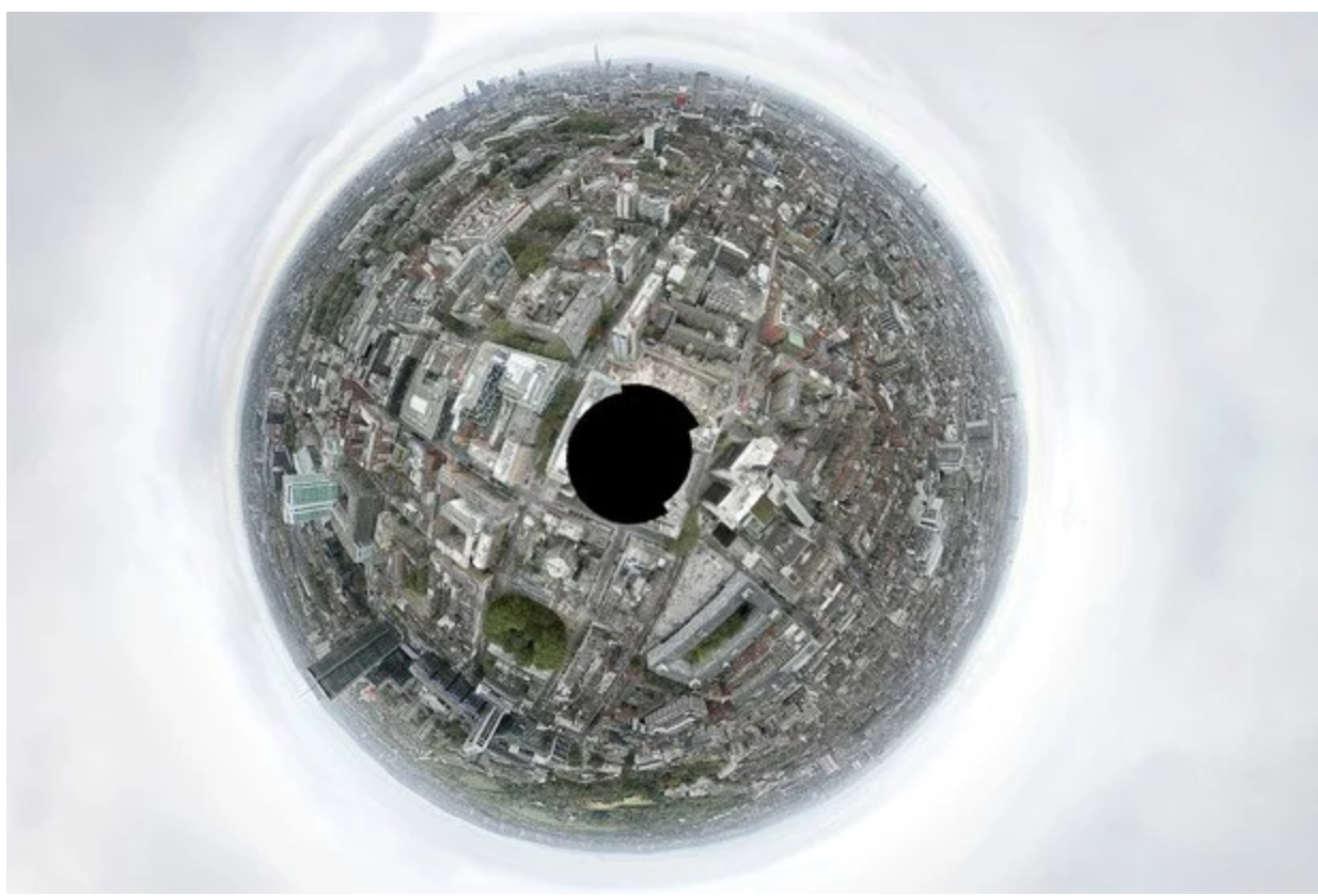 Immagine panoramica a 360 gradi di Londra. Credits: btlondon2012.co.uk