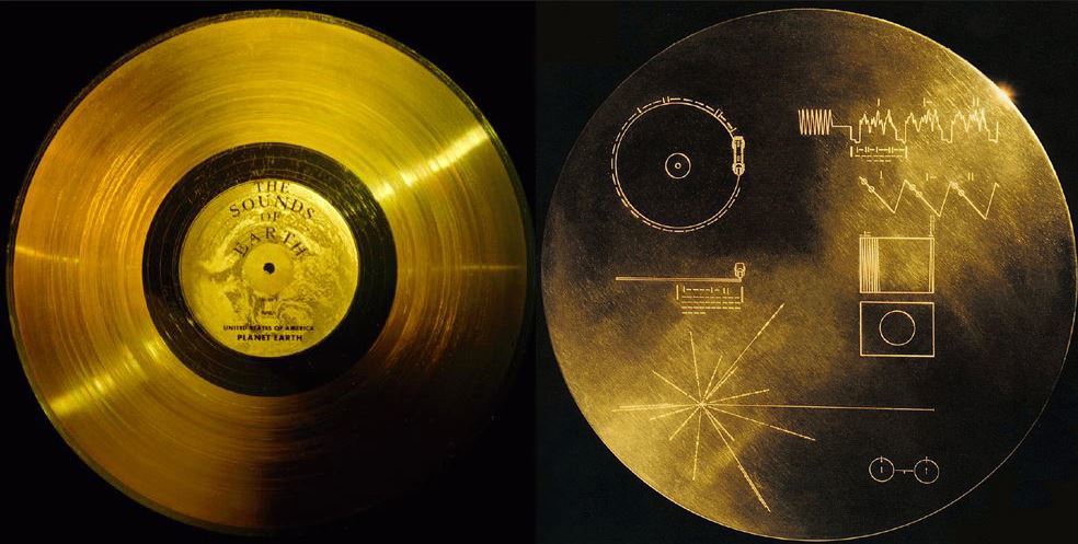I Golden Records a bordo delle due Voyager.