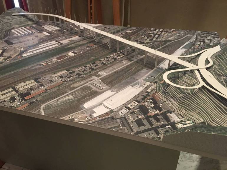 Il progetto del ponte di Renzo Piano, PH: ilcittadino.ge.it