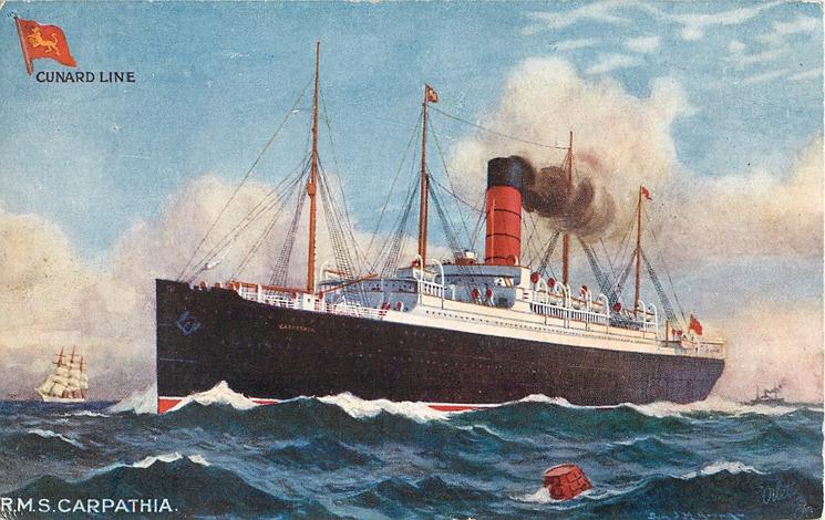 La RMS Carpathia della Cunard Line, PH: http://poohadventures.wikia.com