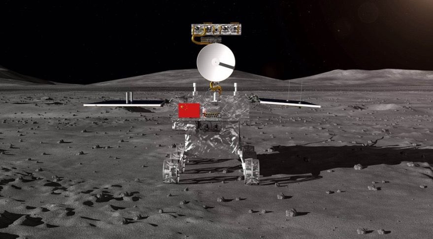 Rappresentazioe artistica del rover Yutu 2. Credits: Jim Bridenstine on Twitter