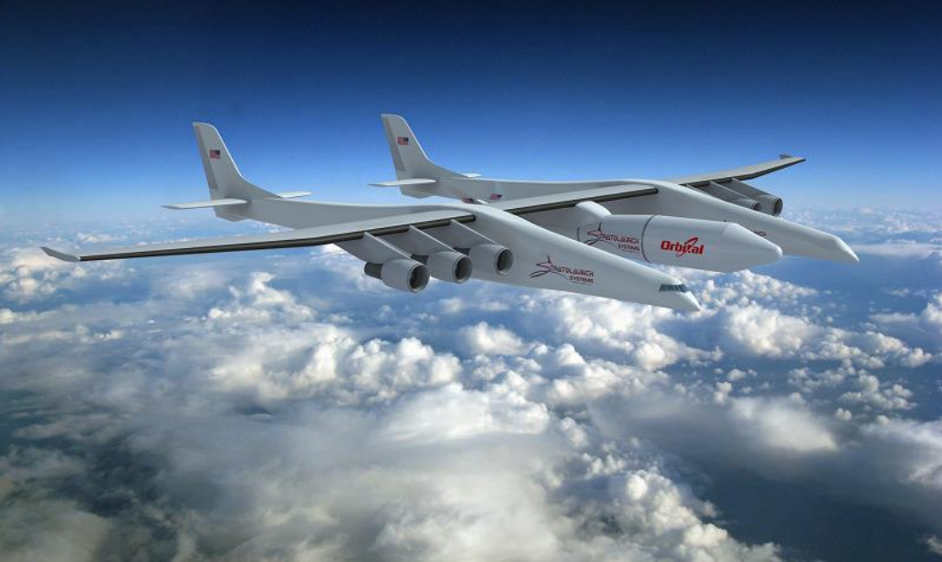 Stratolaunch, l’aereo più grande del mondo. Credits: spacenews.com