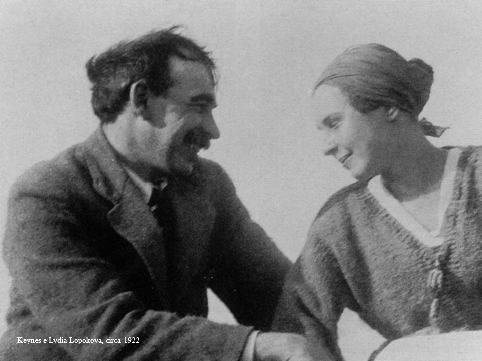 Keynes e Lydia Lopokova, 1922 circa