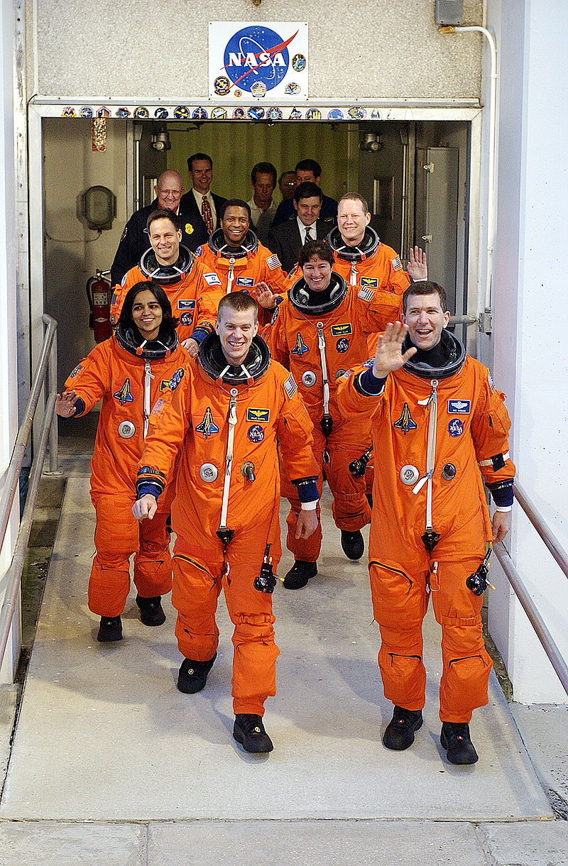 Equipaggio della missione STS.107. Credits: NASA