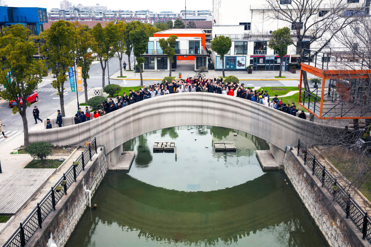A Shanghai il ponte pedonale più lungo stampato in 3D - dezeen.com
