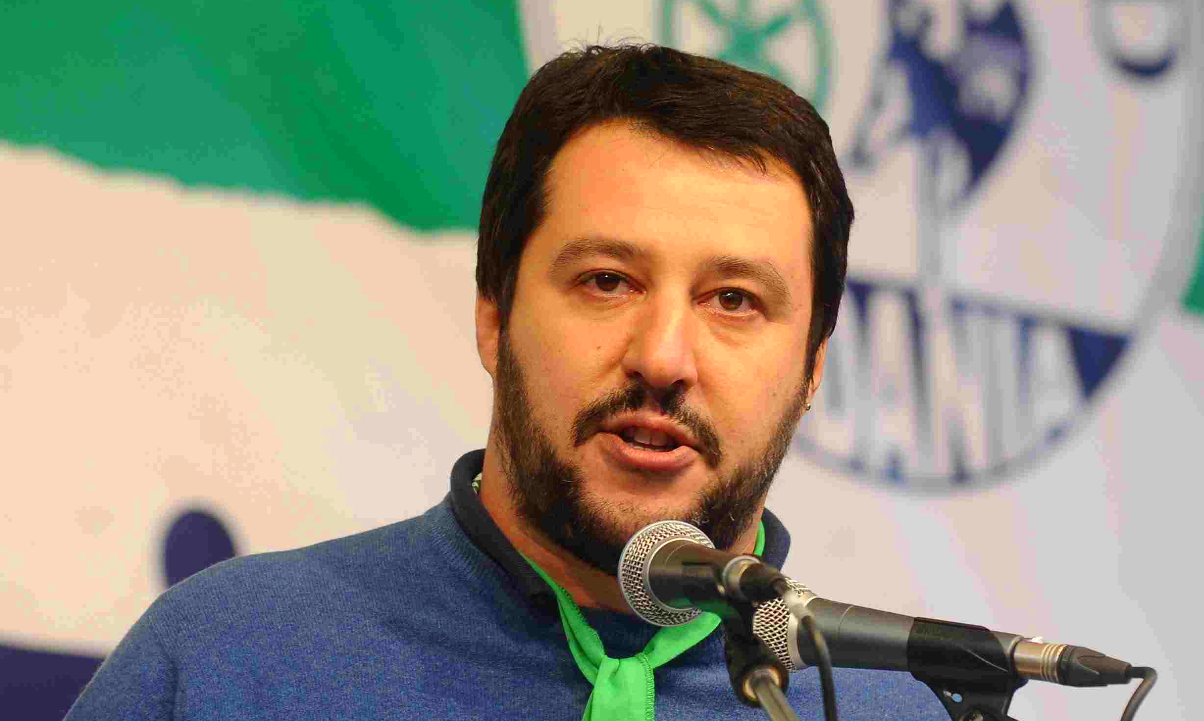Il Ministro dell'interno e vice premier, Matteo Salvini