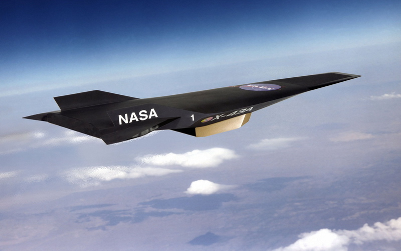 PH: nasa.gov, Si tratta del modello X-43, un aereo ipersonico, sperimentale e senza pilota che fa parte del programma Hyper-X della NASA