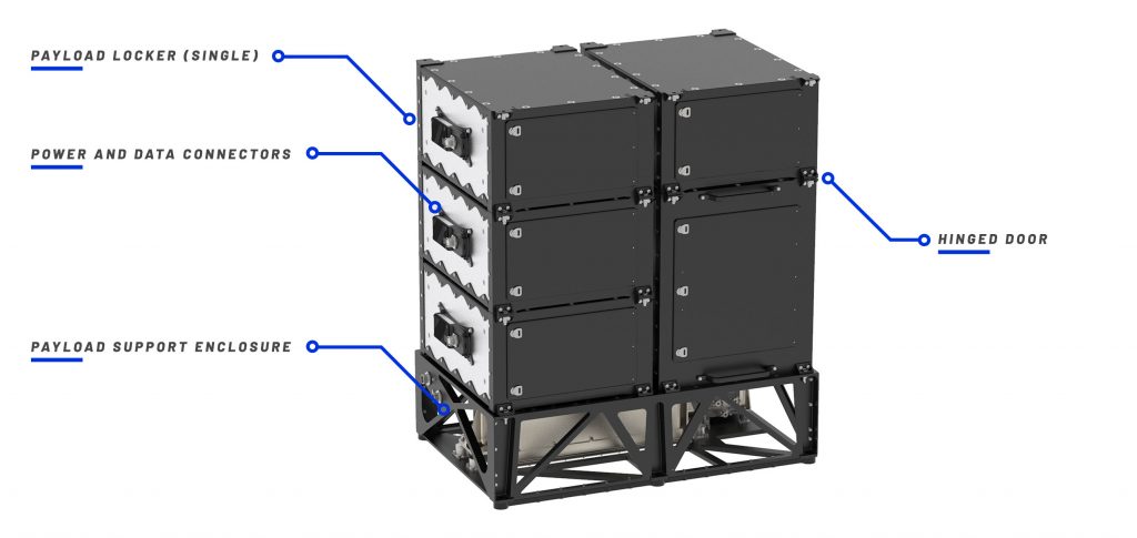 Carichi scientifici del New Shepard. Credits: Blue Origin.