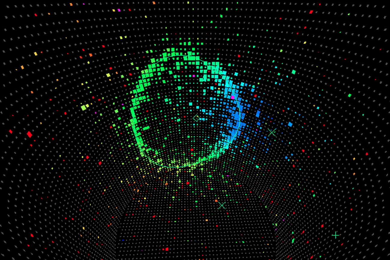 Ricostruzione di un neutrino.Crediti: www.quantamagazine.org
