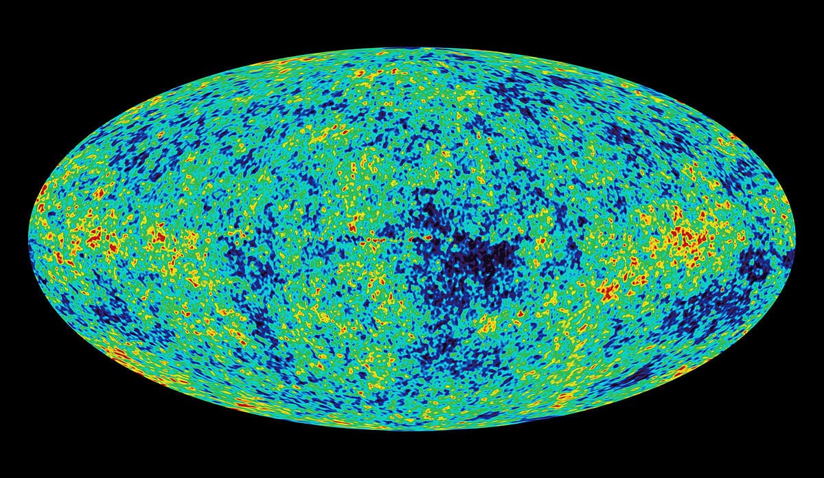 Mappa delle anisotropie della radiazione cosmica di fondo a microonde.Crediti: www.upload.wikimedia.org