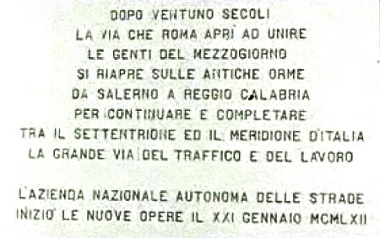 Inizio lavori autostrada nel 1962
