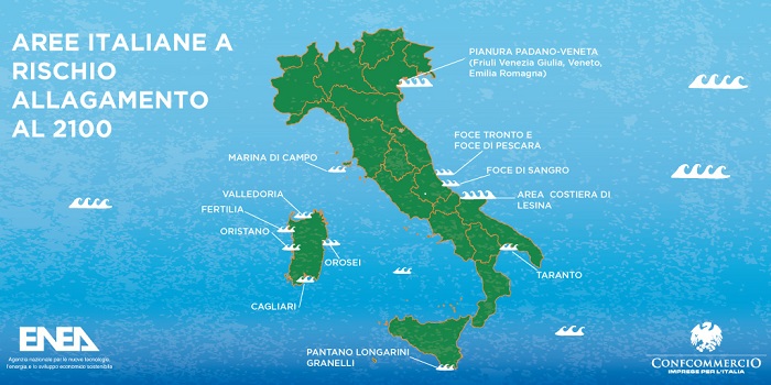 ENEA, Italia, Confcommercio, convegno, Roma, inondazioni, riscaldamento globale, spiaggia, Mediterraneo, mare, Global Warming, alluvione, meteo, pioggia, rischio, costa, Energy Close-up Engineering