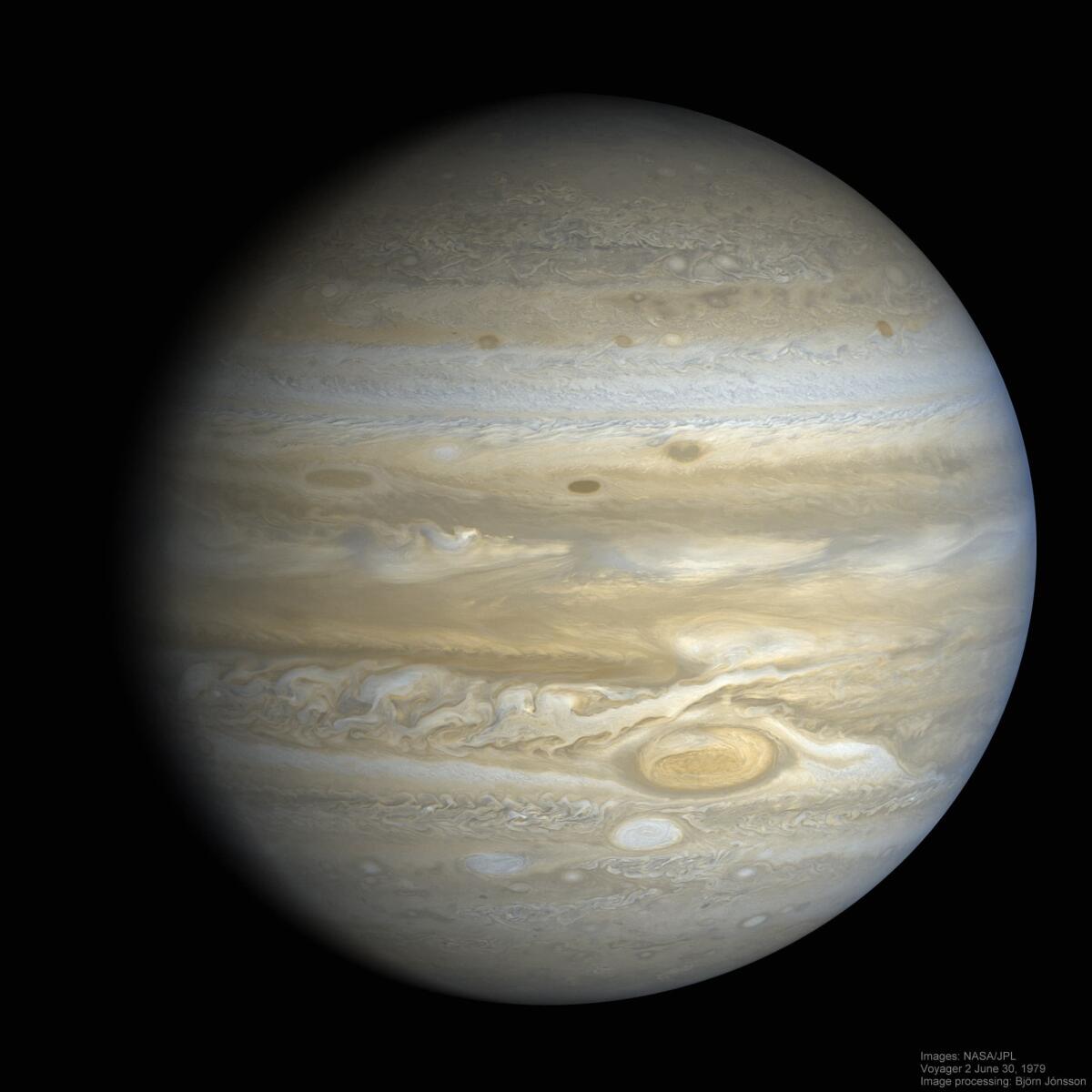 Il tocco magico di Giove su Europa - Una foto di Giove scattata dalla sonda Voyager 2.

Crediti: NASA/JPL
