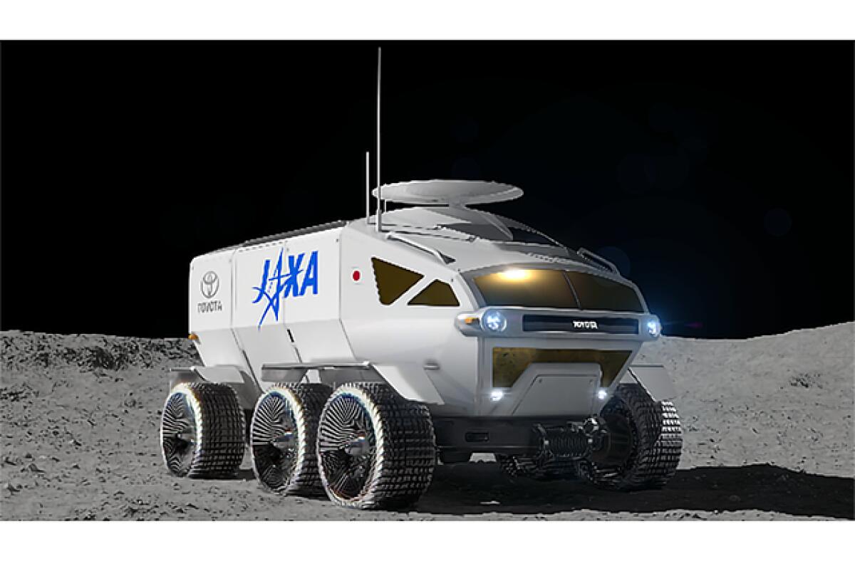 Jaxa e Toyota ci portano sulla Luna e su Marte - Rendering del rover. Credits: Jaxa