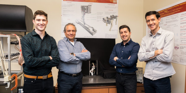 THE RESEARCH TEAM, (L-R): BRIAN COHN, FRANCISCO VALERO-CUEVAS, ALI MARJANINEJAD AND DARÍO URBINA-MELÉNDEZ. Ph: viterbischool.usc.edu