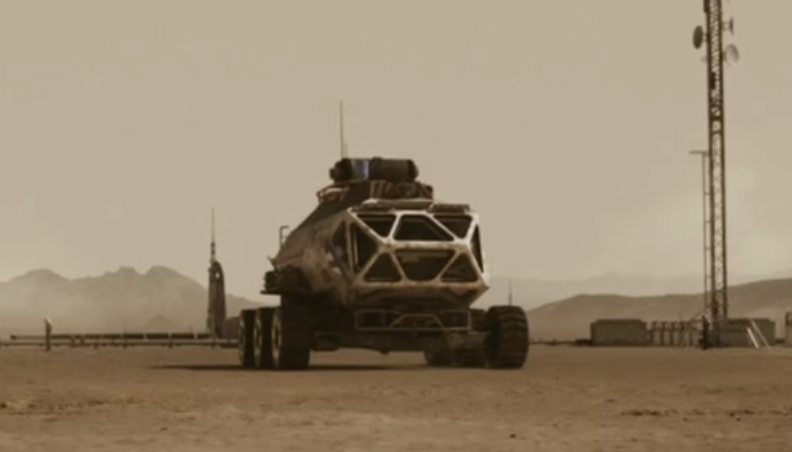 In foto il rover estratto dalla serie tv Mars. Credits: National Geographic.