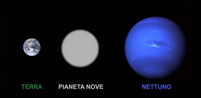 Ipotetica ricostruzione del Pianeta Nove.Crediti: www.aknews.it