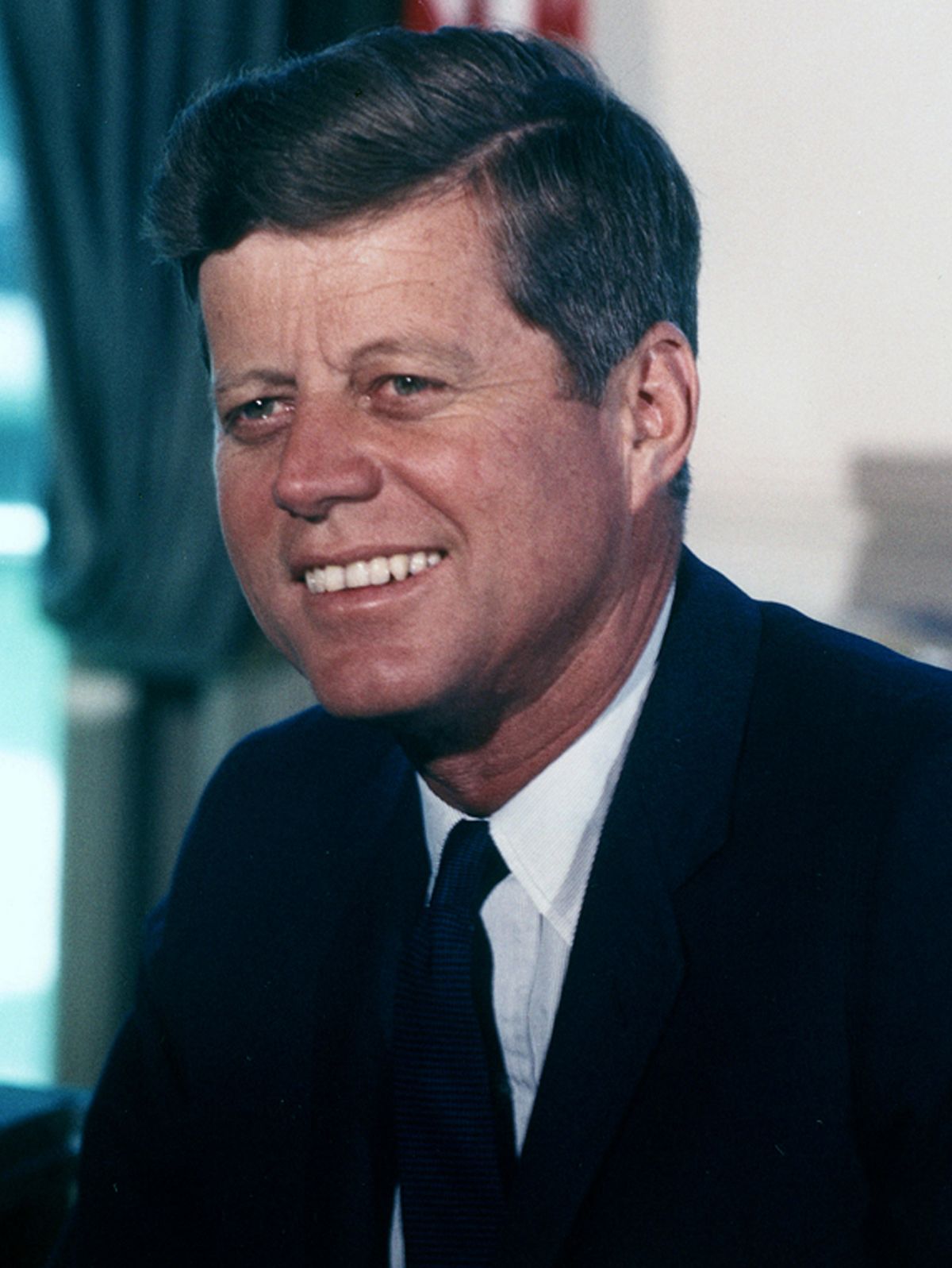 John Fitzgerald Kennedy, 35º presidente degli Stati Uniti d'America.