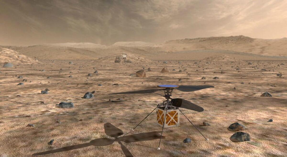 Un elicottero per Marte - Carico scientifico per la missione del rover Mars 2020. Credits: NASA/JPL
