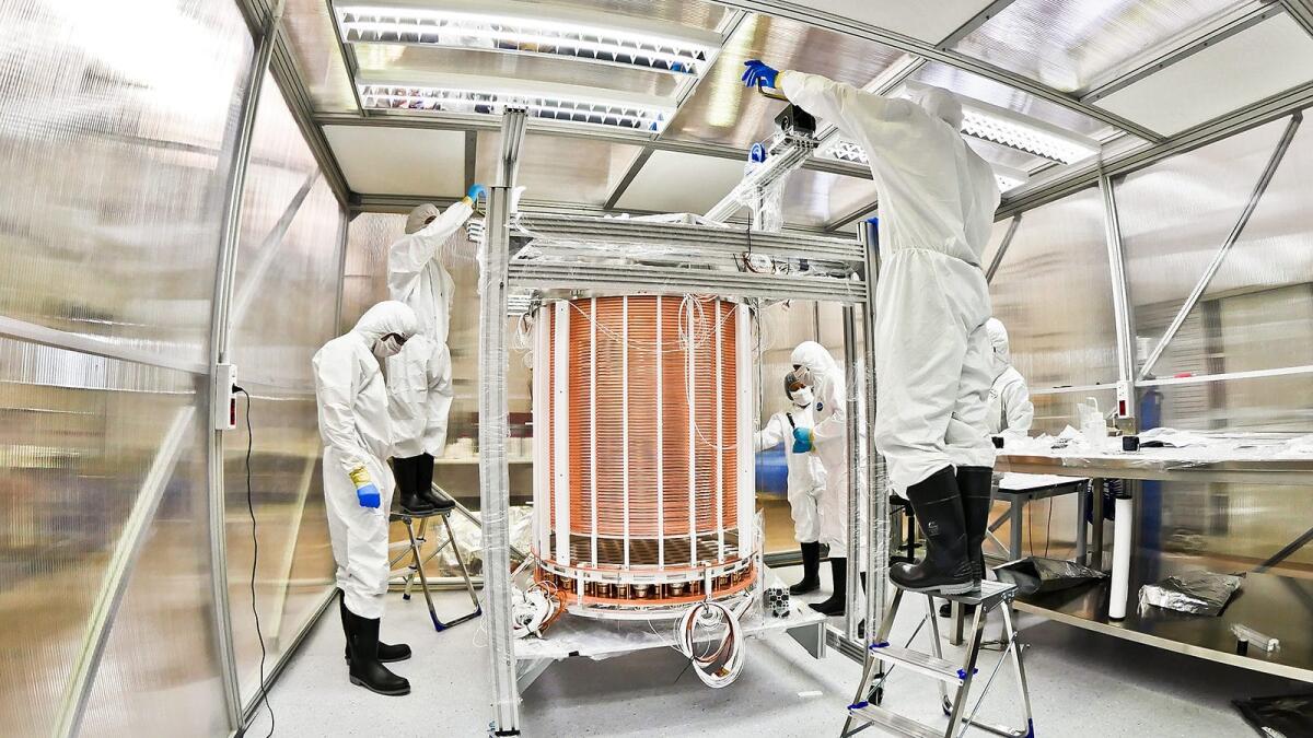 Intercettato il processo più raro dell'Universo: il decadimento dello xenon-124 - Lo strumento che ha rivelato il decadimento xenon: XENON1T