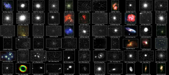 Un esempio del catalogo Messier: galassia, nebulosa o ammasso.Crediti: www.astrocampania.it