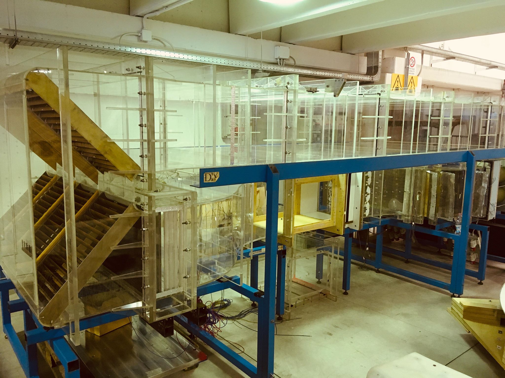 Modello della galleria del vento del Politecnico di Milano