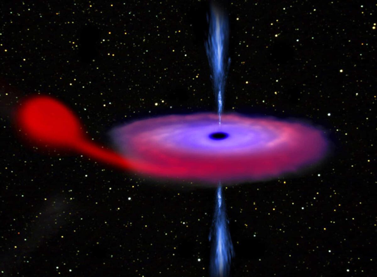V404 Cygni: dalle lancette di un orologio ad una trottola incontrollata - V404 Cygni.

Crediti: ESA / ATG medialab